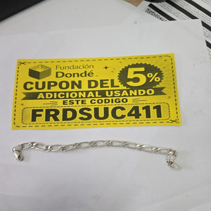 CADENA, PULSERA PLATA 11.1 GRMS (SEMINUEVO)