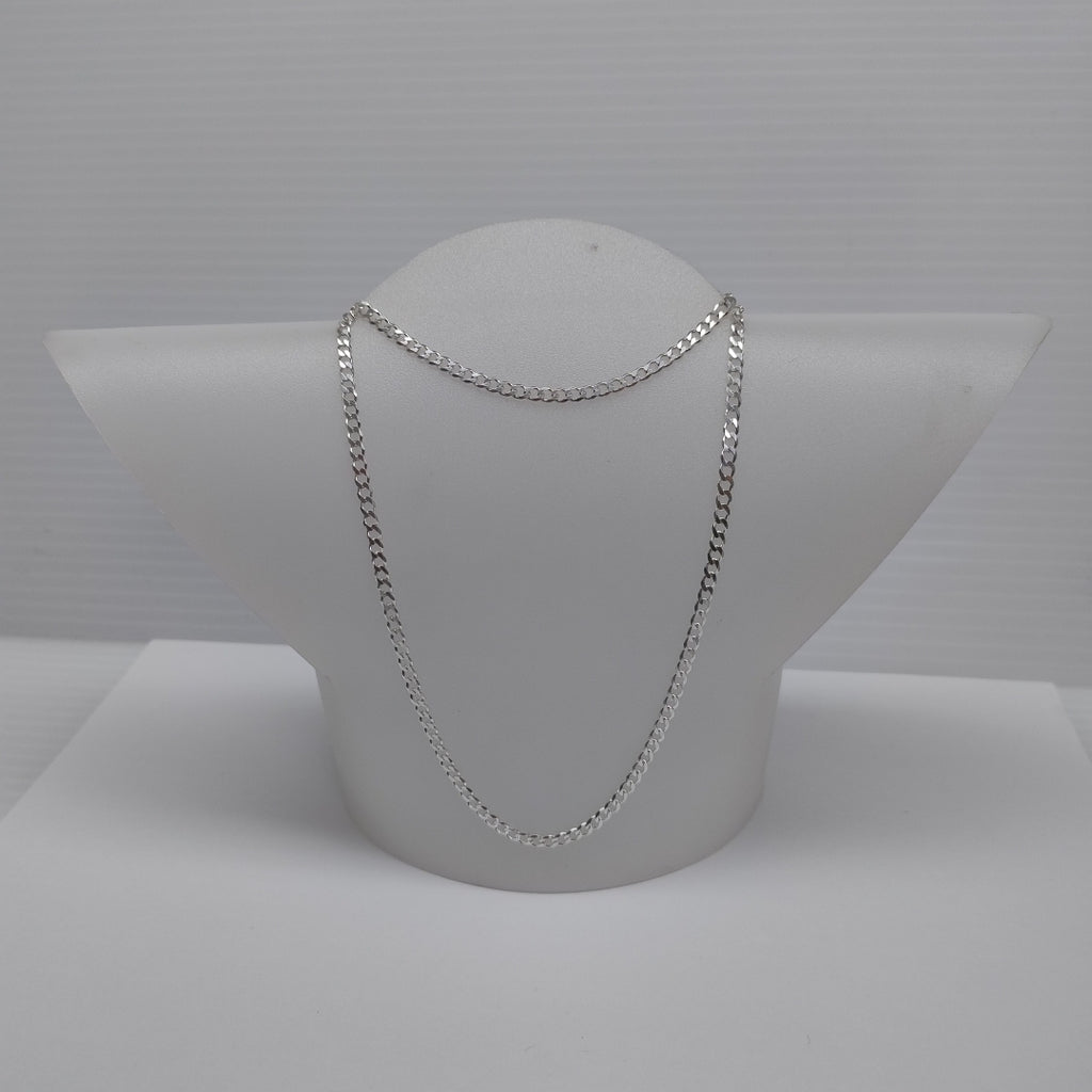CADENA BARBADA PLATA .925 55 CM 8.02 GR (NUEVO)