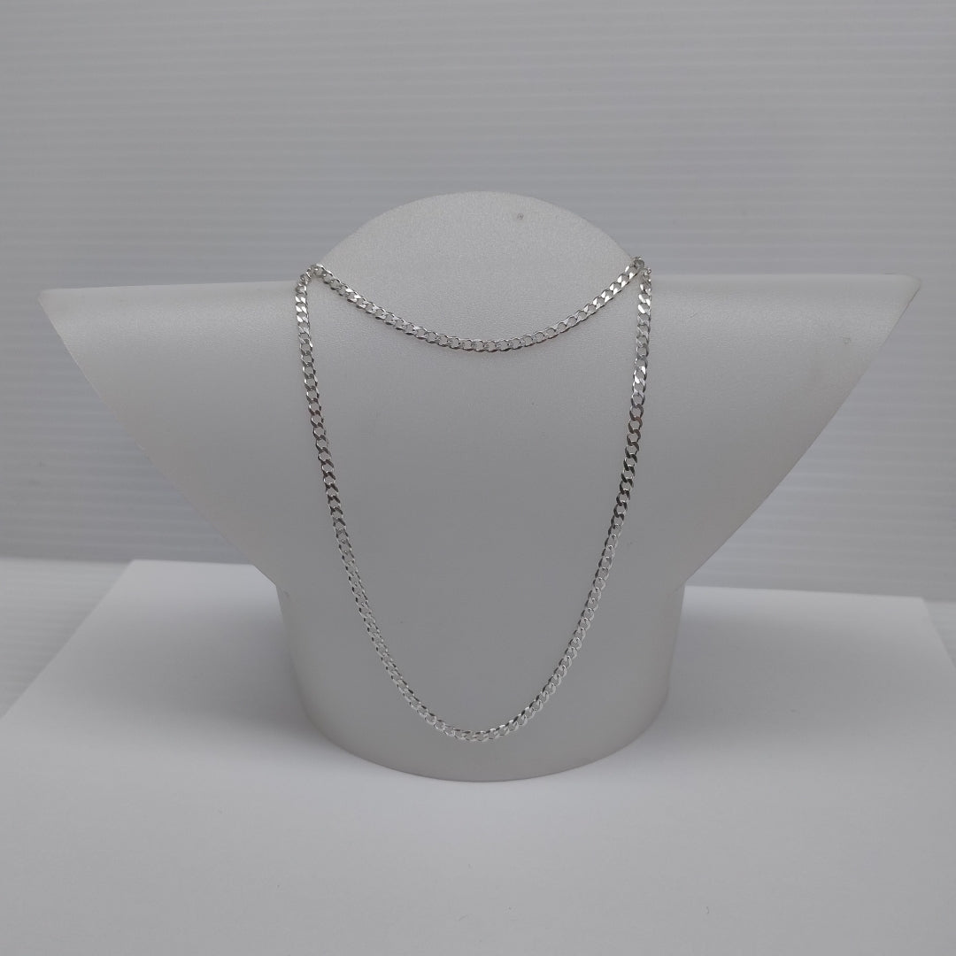 CADENA BARBADA PLATA .925 55 CM 8.02 GR (NUEVO)