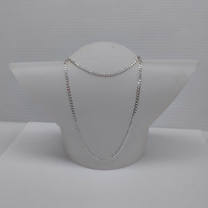 CADENA BARBADA PLATA .925 55 CM 8.02 GR (NUEVO)