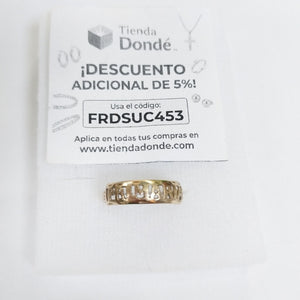 ANILLO DE GRADUACIÓN ORO 10 K 0.9 GRMS (SEMINUEVO)