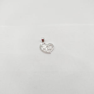 DIJE CORAZON C/CIRCONIAS PLATA .925 3.1 GR (NUEVO)