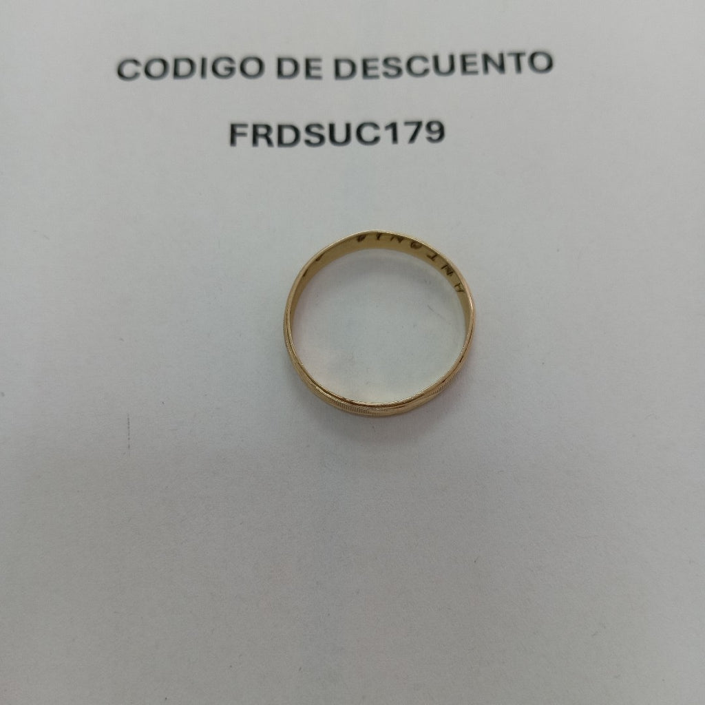 ARGOLLA ORO 14 K 1,30 GRMS (SEMINUEVO)