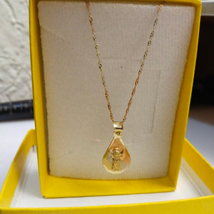 CADENA, MEDALLA RELIGIOSA ORO 10 K 1.7 GRMS (SEMINUEVO)