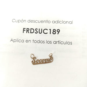 K1 1,00 GRMS 8 K ESPECIFICACIONES COMPLEMENTARIAS DIJE SOCORRO (SEMINUEVO)