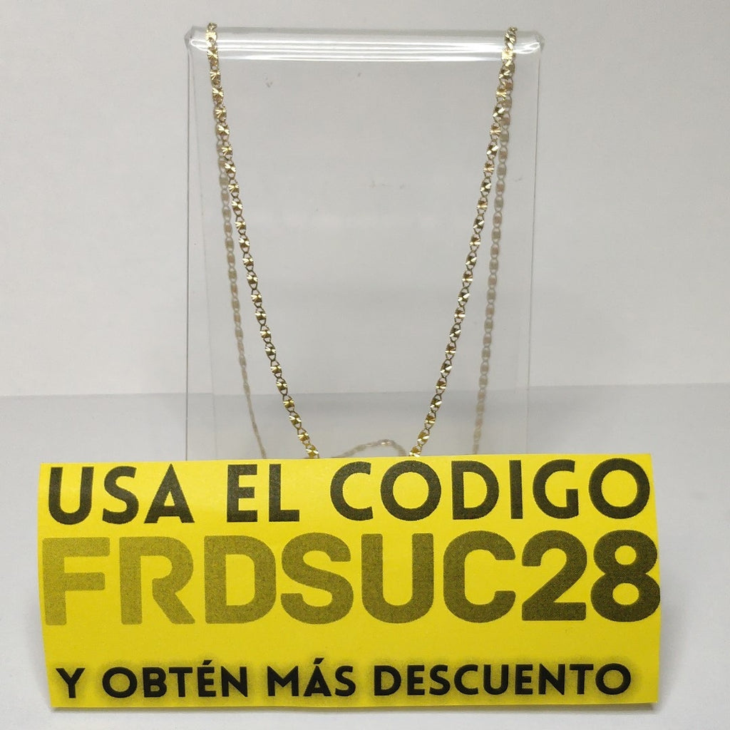 CADENA ORO COMBINADO 10 K 1.6 GRMS (SEMINUEVO)