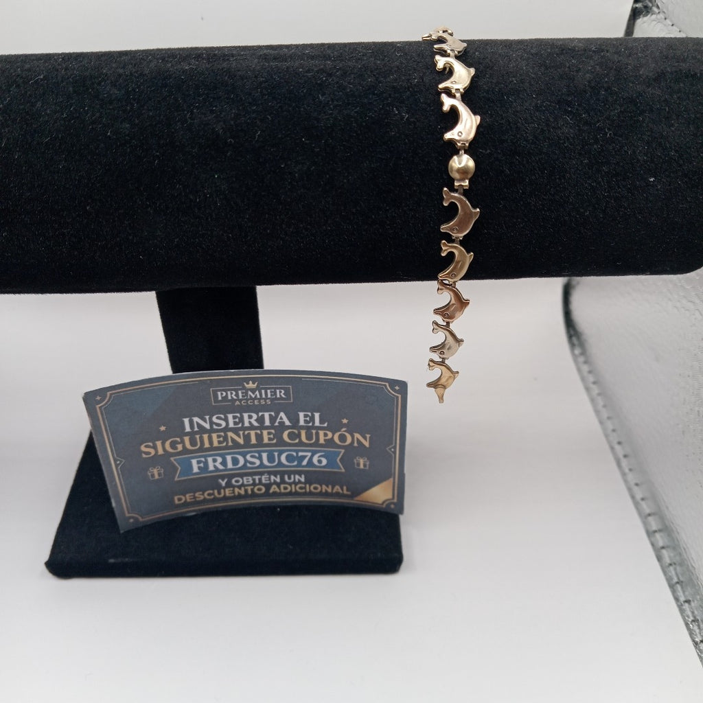 PULSERA ORO, ORO COMBINADO 14 K 5.7 GRMS (SEMINUEVO)