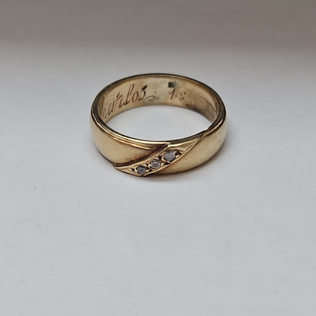 ARGOLLA ORO 14 K 4.5 GRMS (SEMINUEVO)