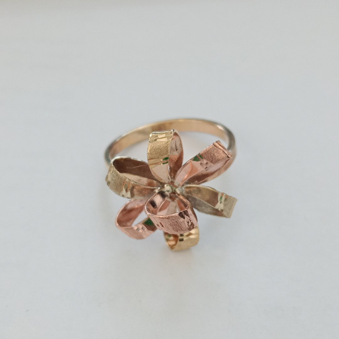 ANILLO ORO COMBINADO 10 K 3,30 GRMS (SEMINUEVO)