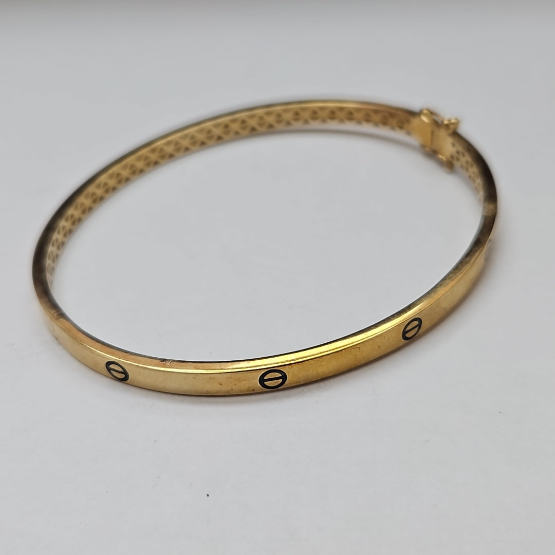 PULSERA RIGIDA ORO 10 K 4.9 GRMS (SEMINUEVO)