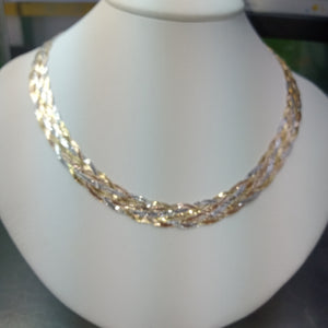 GARGANTILLA ORO COMBINADO 14 K 17.4 GRMS (SEMINUEVO)