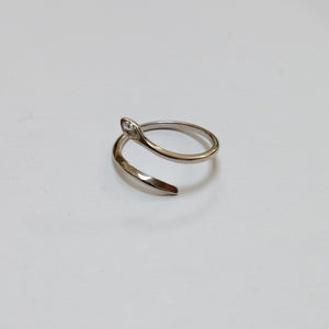 ANILLITO ORO, ORO BLANCO 14 K 1.6 GRMS (SEMINUEVO)