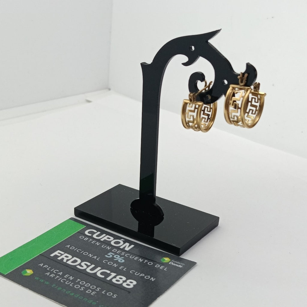 ARRACADAS PAR ORO 10 K 2.6 GRMS (SEMINUEVO)