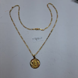 CADENA, MEDALLA RELIGIOSA ORO 14 K 5.1 GRMS (SEMINUEVO)