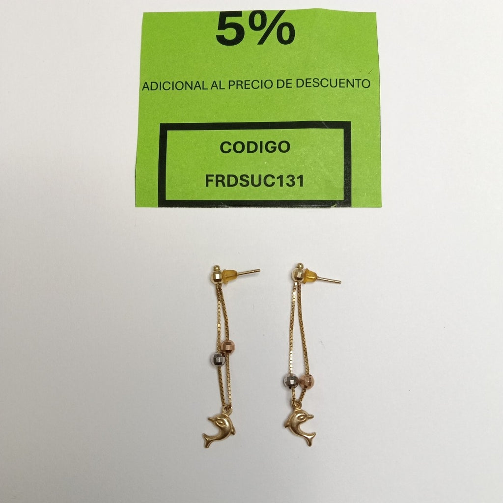 ARETES PAR ORO 10 K 2 GRMS (SEMINUEVO)