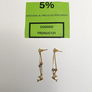 ARETES PAR ORO 10 K 2 GRMS (SEMINUEVO)