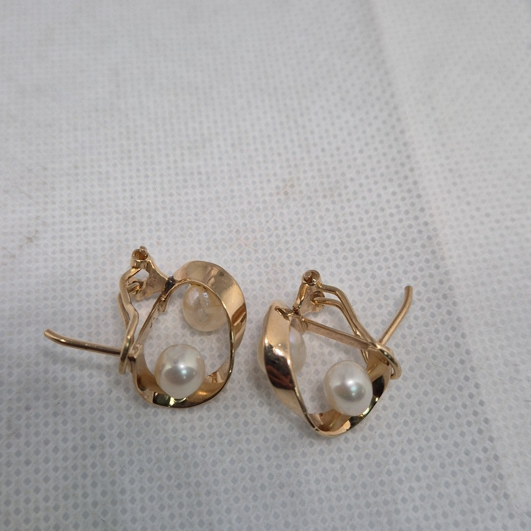 ARETES PAR ORO 14 K 4.6 GRMS (SEMINUEVO)