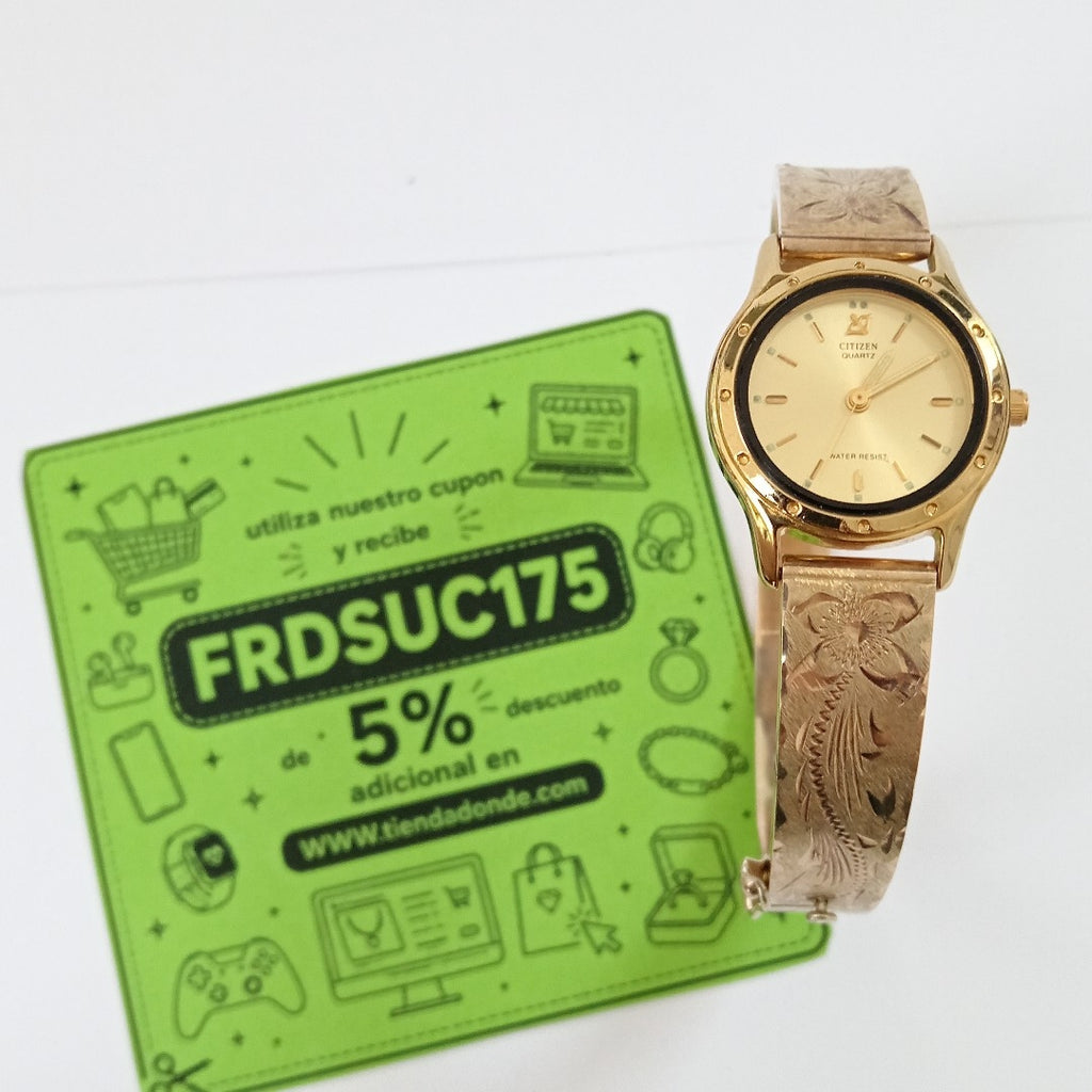 RELOJ CAJA ACERO PULSO ORO ORO 10 K 29.4 GRMS (SEMINUEVO)