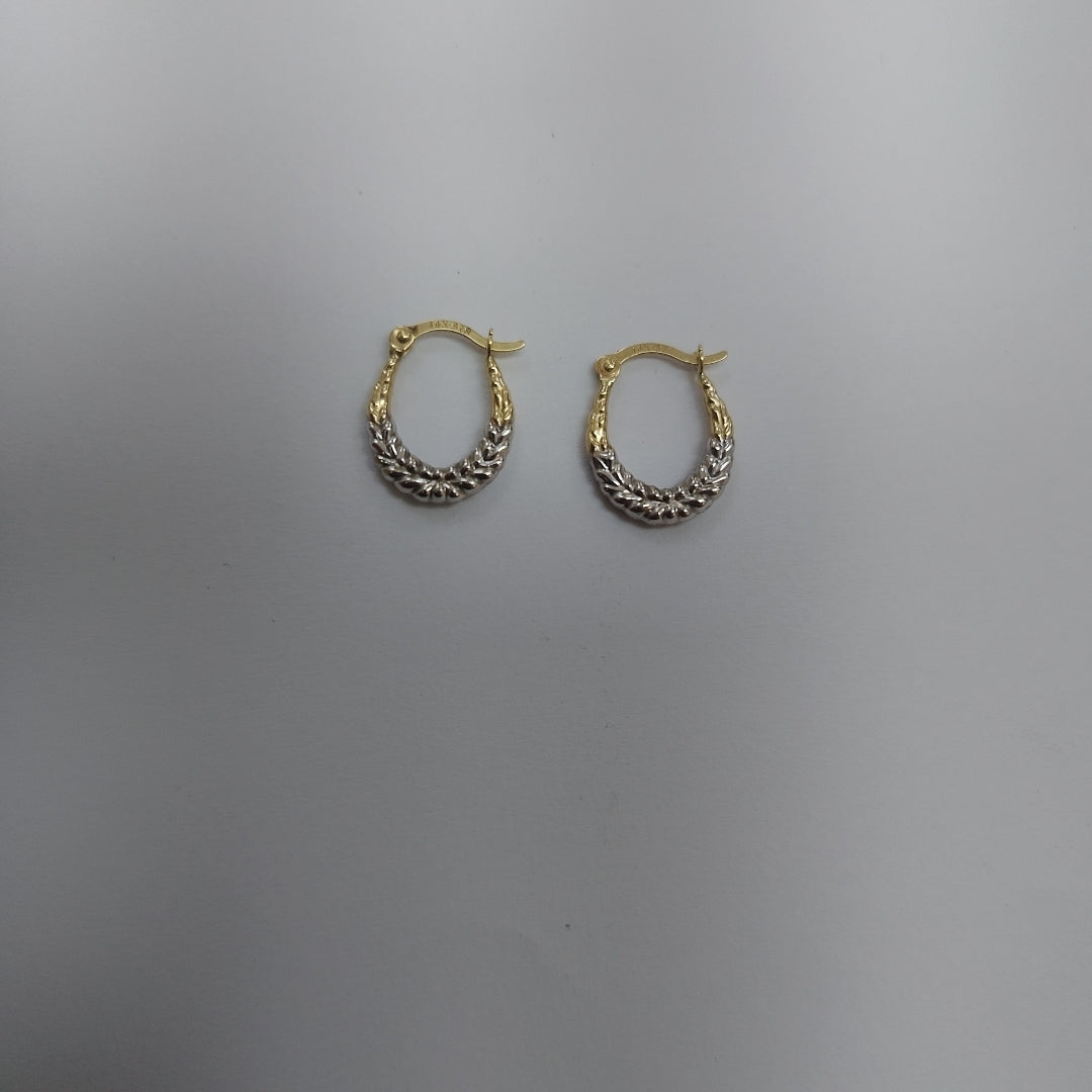 ARRACADAS PAR ORO 14 K 0.4 GRMS (SEMINUEVO)