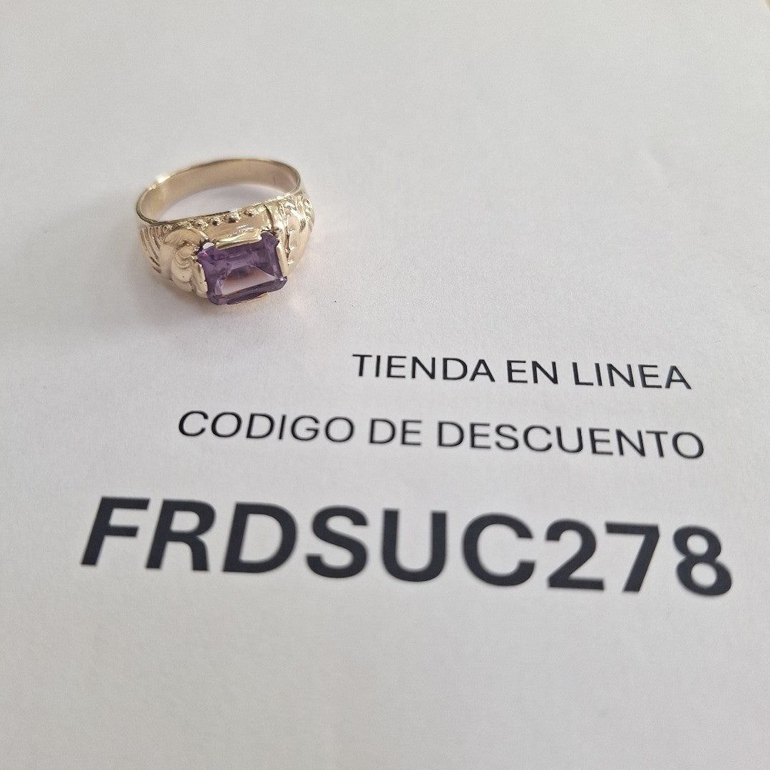 ANILLO ORO 10 K 6.9 GRMS (SEMINUEVO)