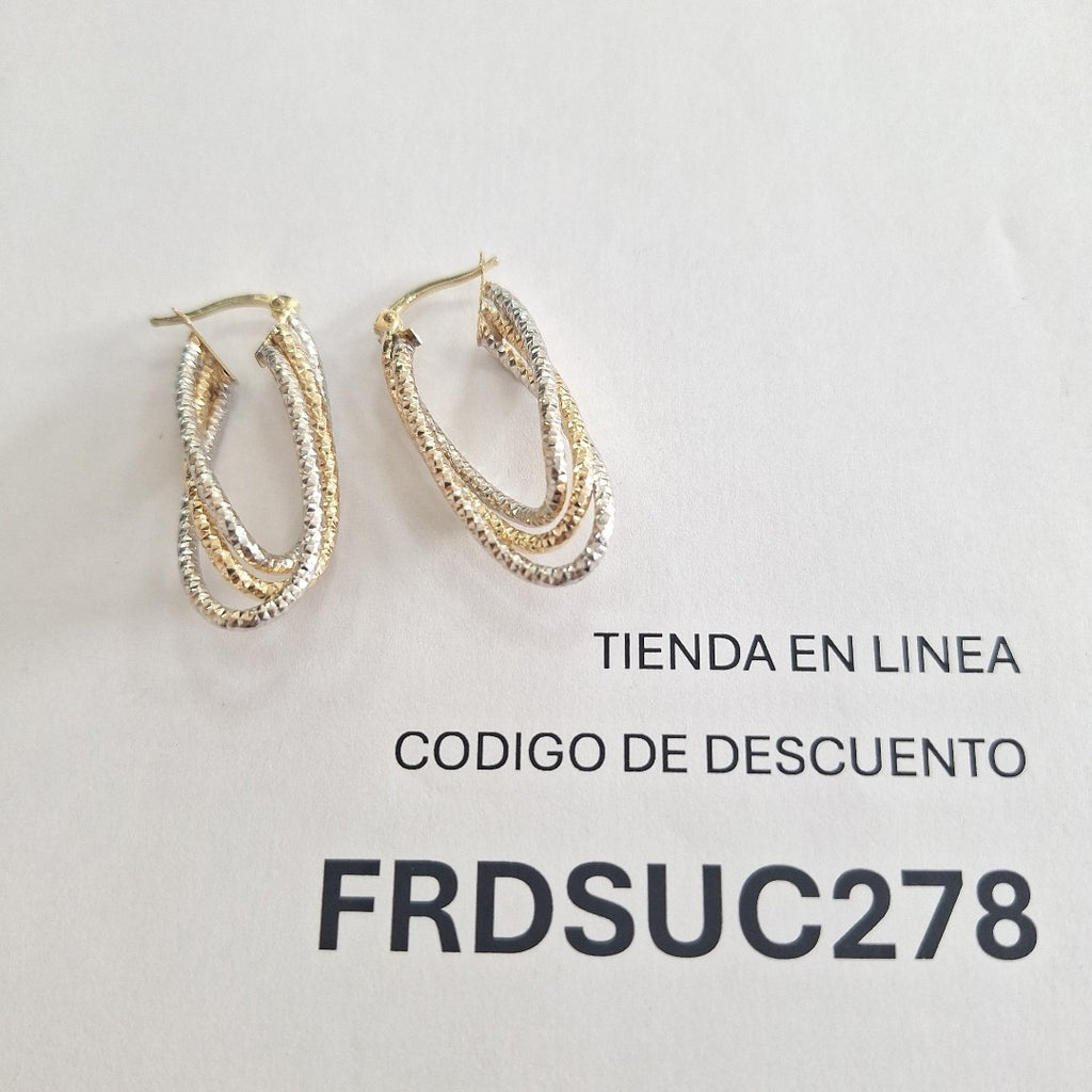 ARETES PAR ORO 10 K 3.9 GRMS (SEMINUEVO)
