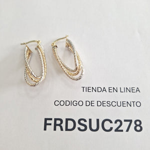 ARETES PAR ORO 10 K 3.9 GRMS (SEMINUEVO)