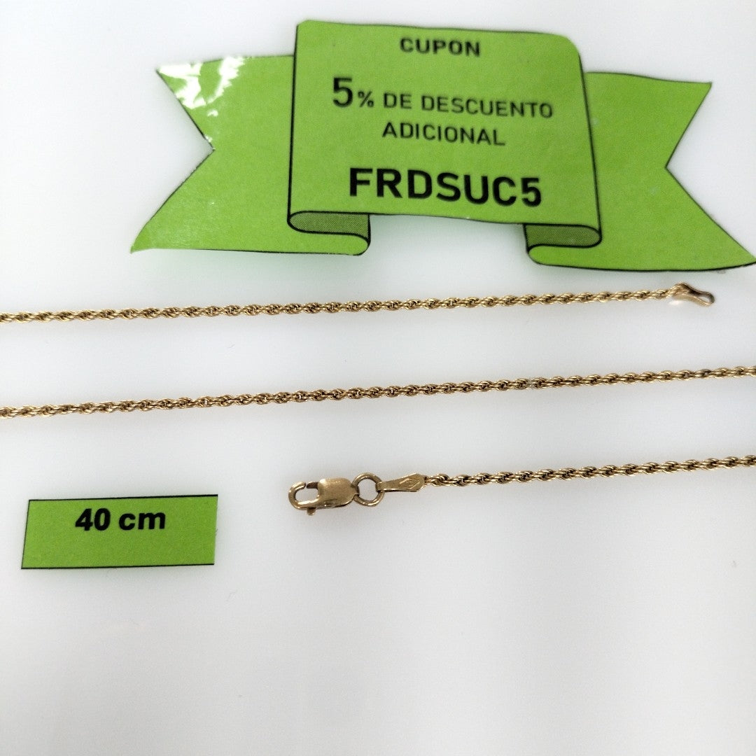 CADENA ORO 14 K 3,80 GRMS (SEMINUEVO)