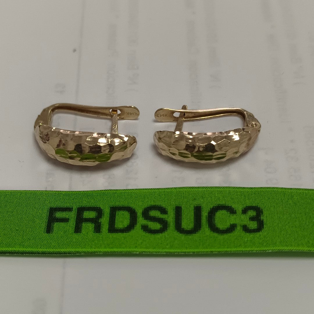 ARETES PAR ORO 14 K 2.8 GRMS (SEMINUEVO)