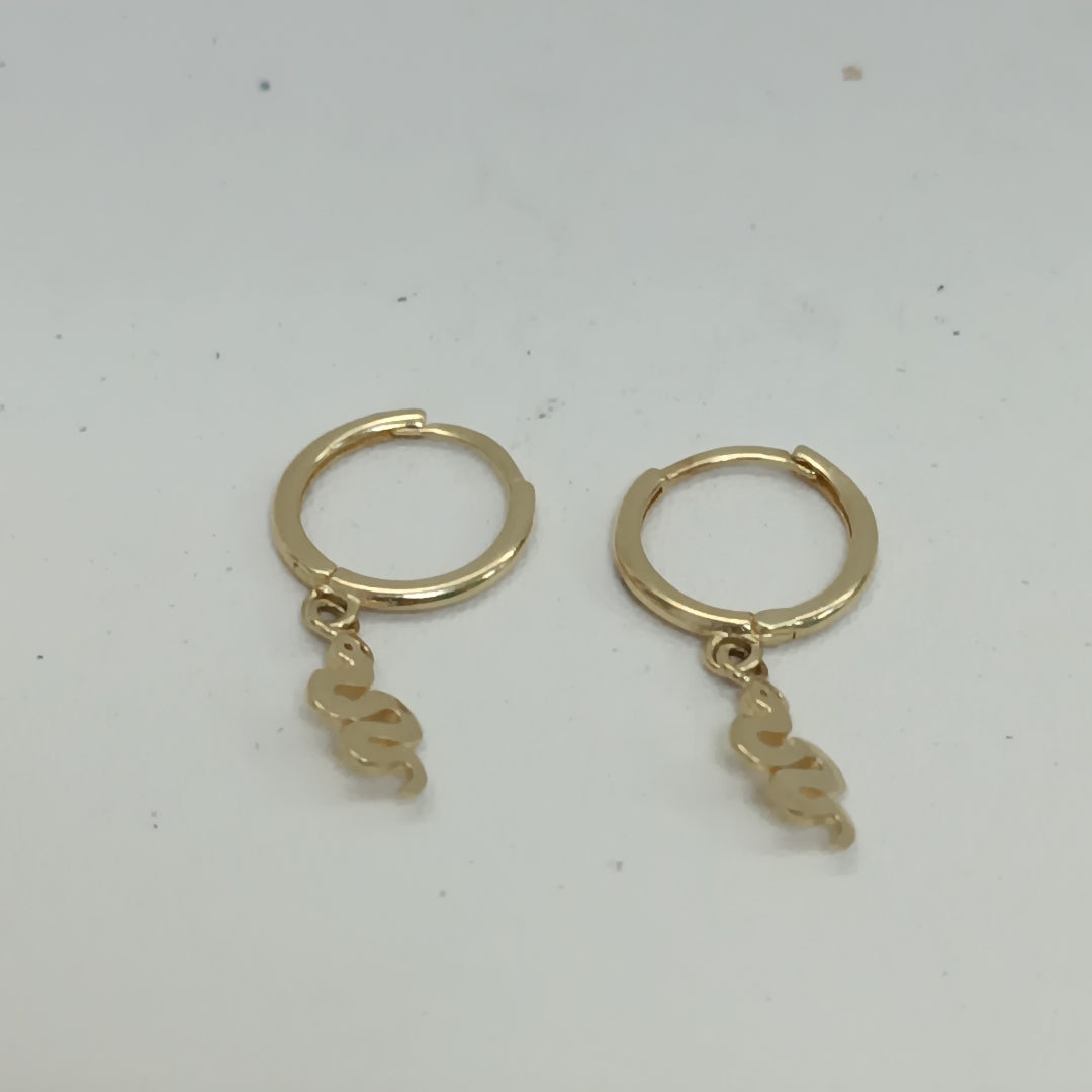 ARRACADAS PAR ORO 14 K 1.2 GRMS (SEMINUEVO)
