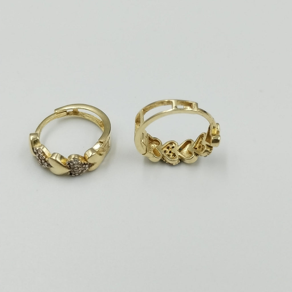 ARRACADAS PAR ORO 14 K 2.8 GRMS (SEMINUEVO)
