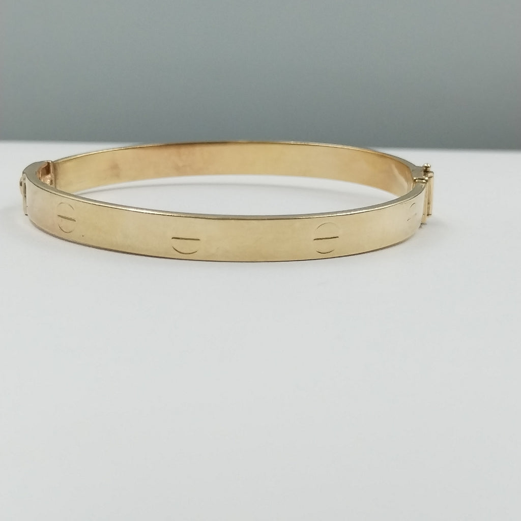 PULSERA RIGIDA ORO 14 K 8.6 GRMS (SEMINUEVO)