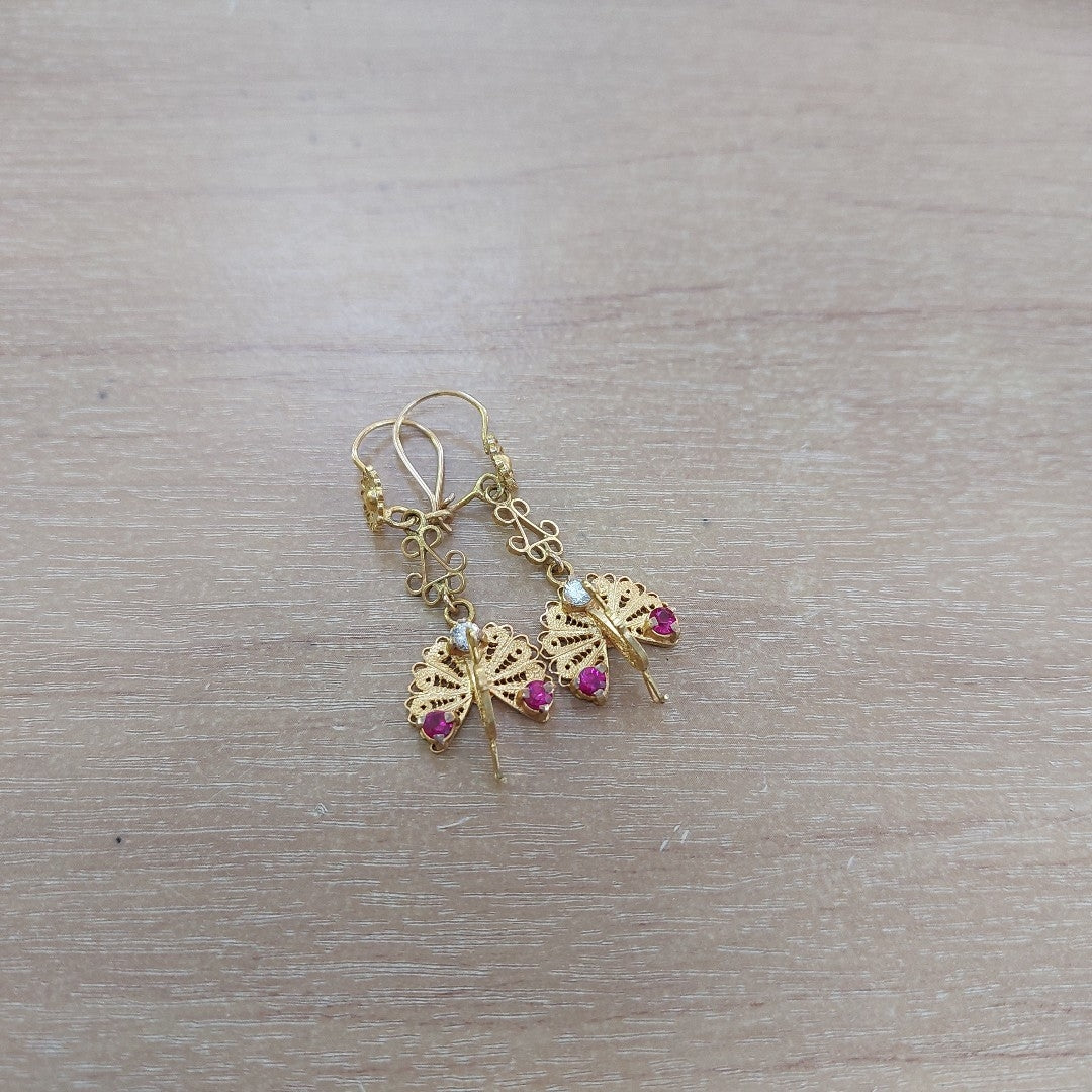 ARETES PAR ORO 8 K 4,10 GRMS (SEMINUEVO)