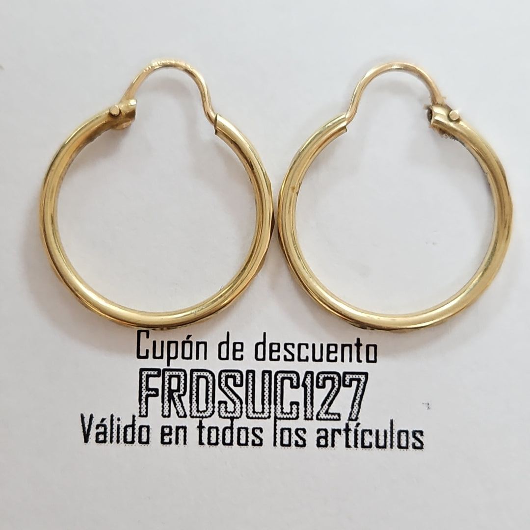 ARRACADAS PAR ORO 10 K 1.3 GRMS (SEMINUEVO)
