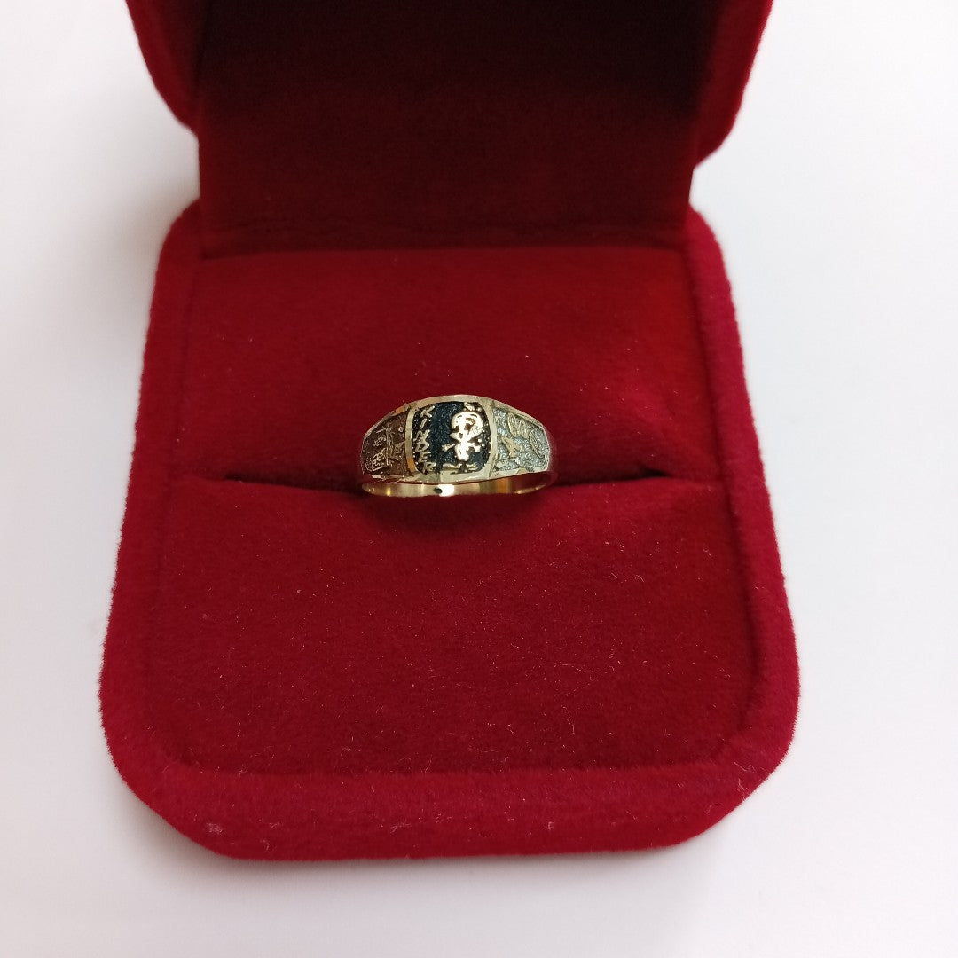 ANILLO DE GRADUACIÓN ORO,ORO MUY BAJO 8 K 0,90 GRMS (SEMINUEVO)