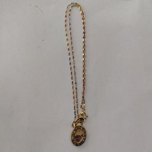 CADENA, MEDALLA RELIGIOSA ORO 10 K 1.5 GRMS (SEMINUEVO)