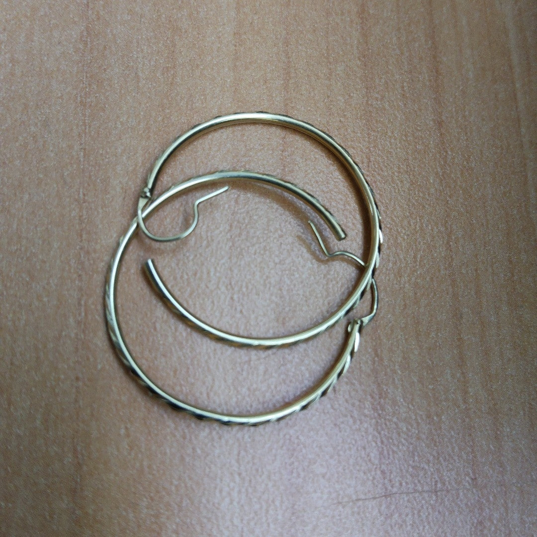 ARRACADAS PAR ORO 14 K 1.5 GRMS (SEMINUEVO)