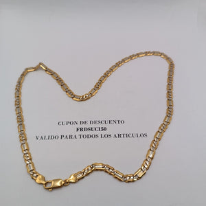 CADENA ORO, ORO COMBINADO 21 K 32.5 GRMS (SEMINUEVO)
