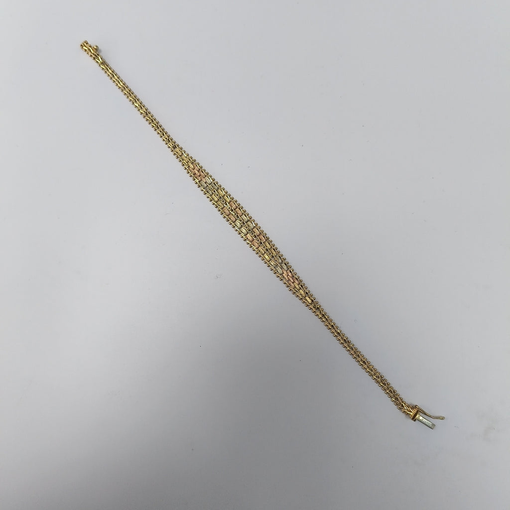 PULSERA ORO, ORO COMBINADO 14 K 8.3 GRMS (SEMINUEVO)
