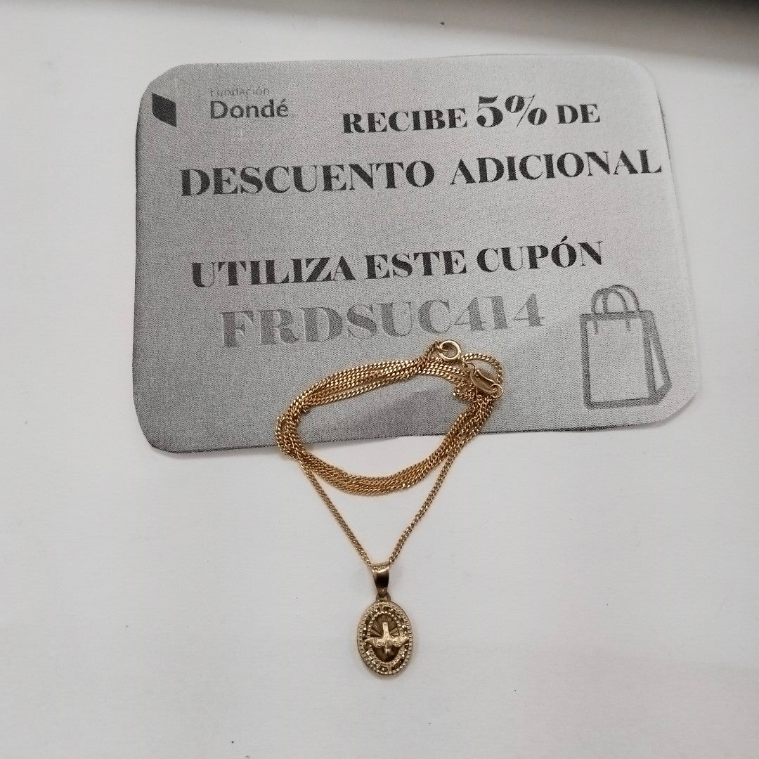 CADENA, DIJE ORO 10 K 1.8 GRMS (SEMINUEVO)