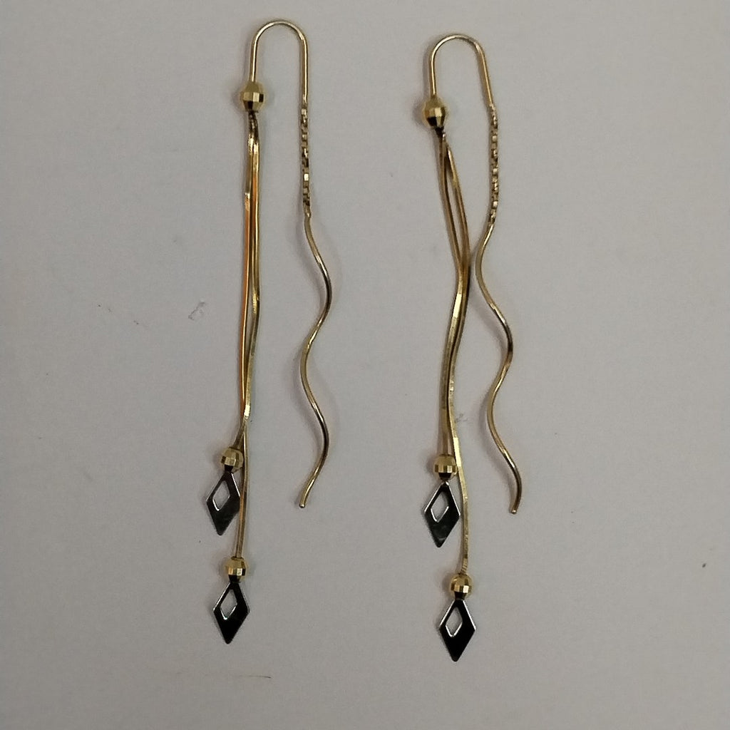 ARETES PAR ORO 14 K 2,30 GRMS (SEMINUEVO)