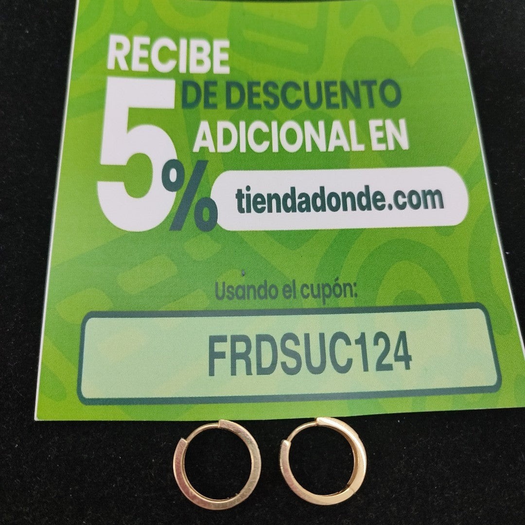 ARRACADAS PAR ORO 14 K 3 GRMS (SEMINUEVO)