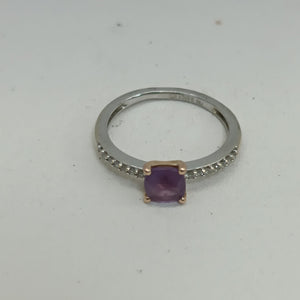 ANILLO ORO,ORO BLANCO 18 K 1,90 GRMS (SEMINUEVO)