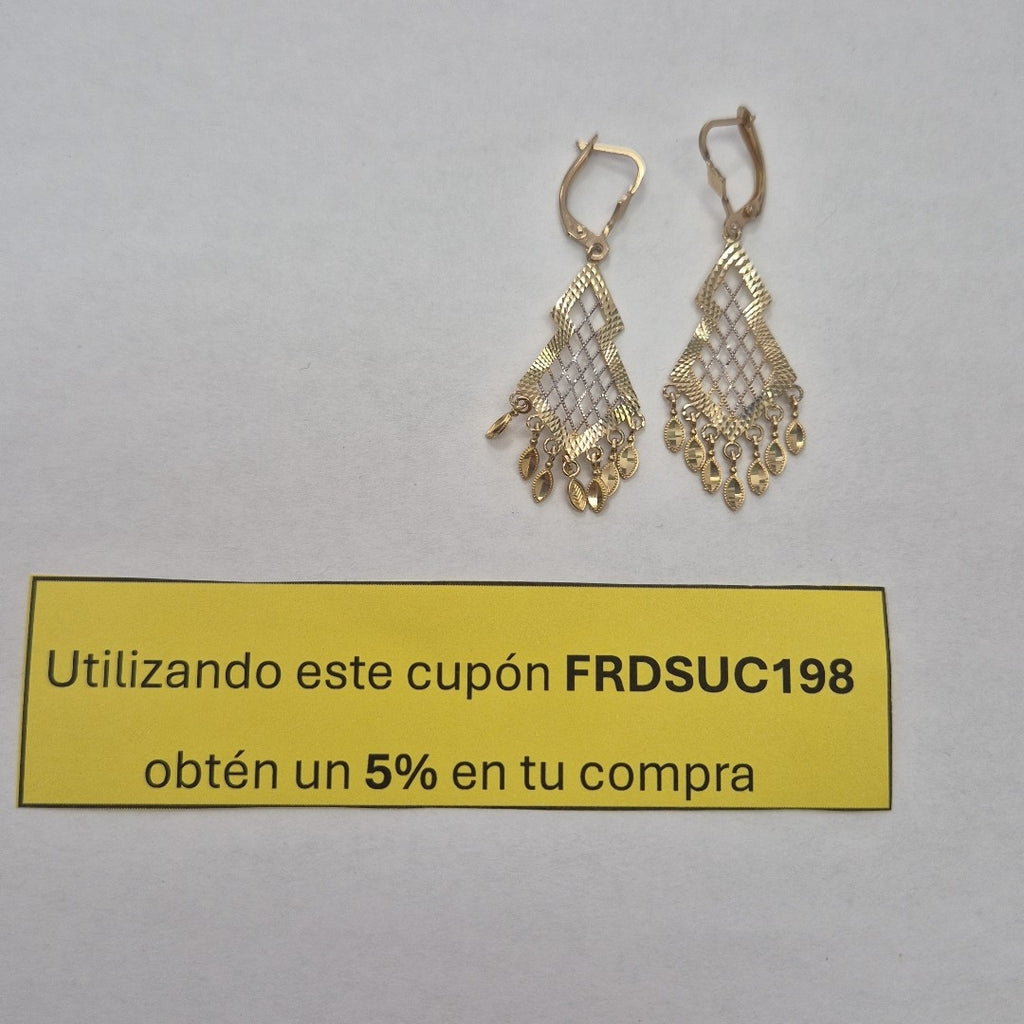 ARETES PAR ORO 10 K 4,10 GRMS (SEMINUEVO)
