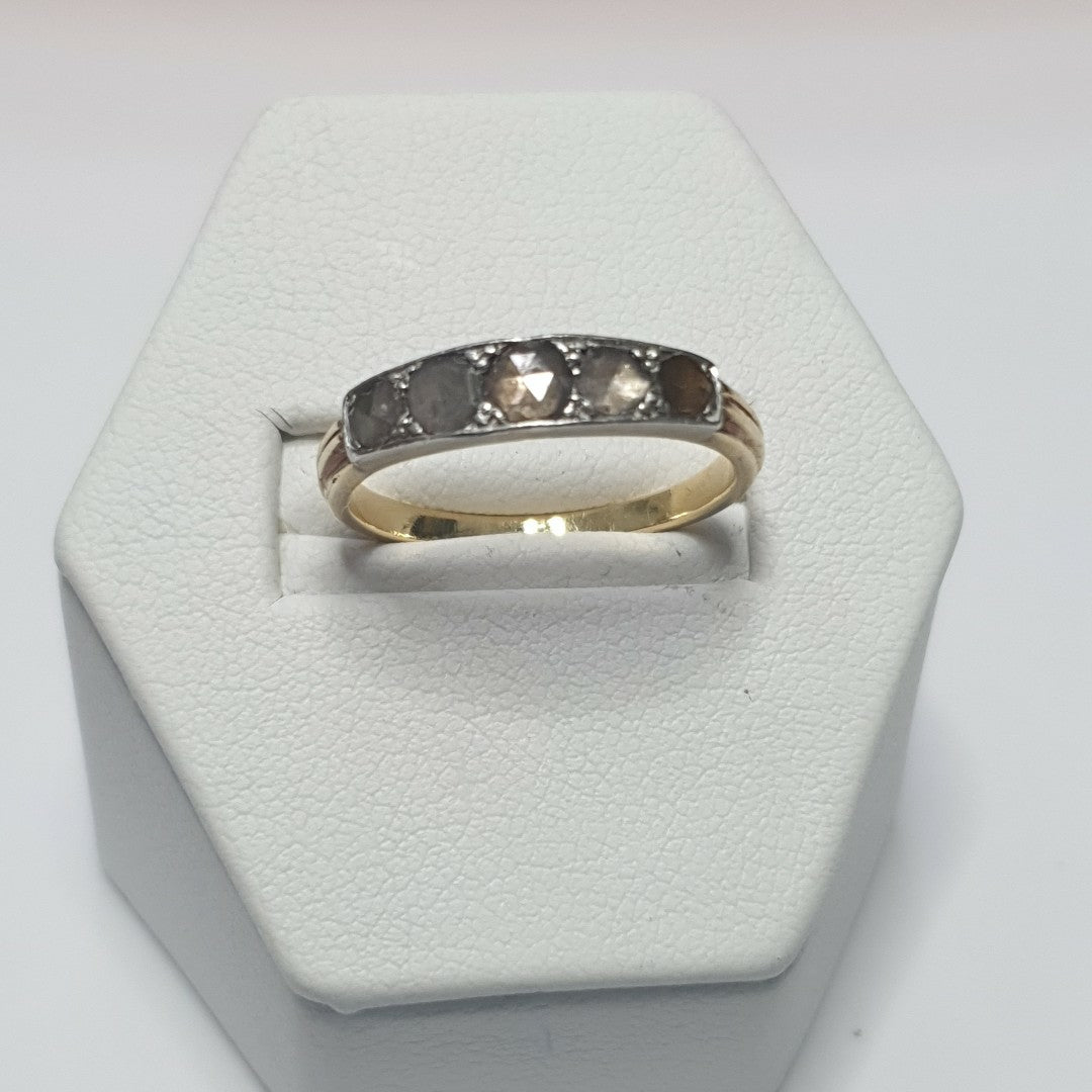 ANILLITO ORO COMBINADO 18 K 3,40 GRMS (SEMINUEVO)