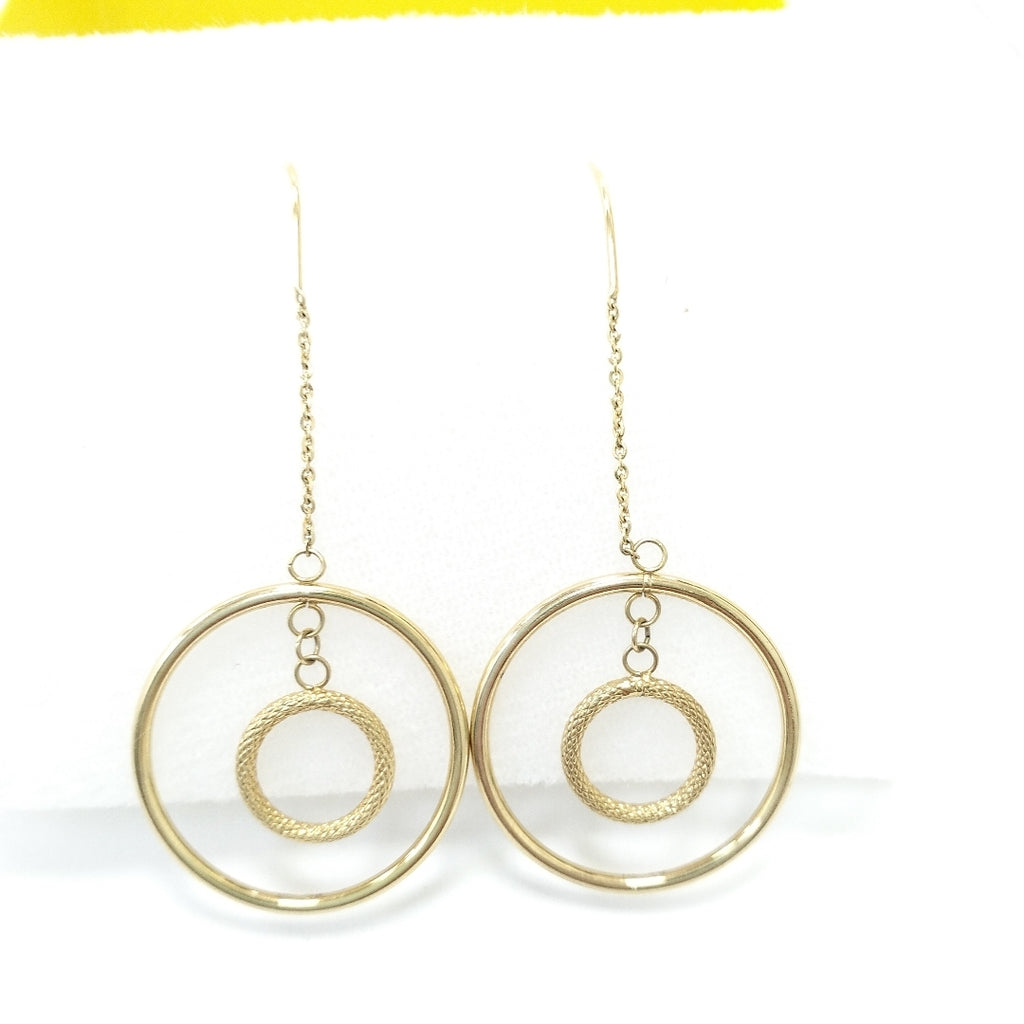 ARETES PAR ORO 14 K 2 GRMS (SEMINUEVO)