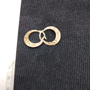 ARRACADAS PAR ORO COMBINADO 10 K 1,50 GRMS (SEMINUEVO)