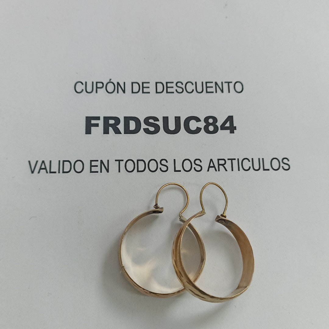 ARRACADAS PAR ORO 8 K 4.4 GRMS (SEMINUEVO)