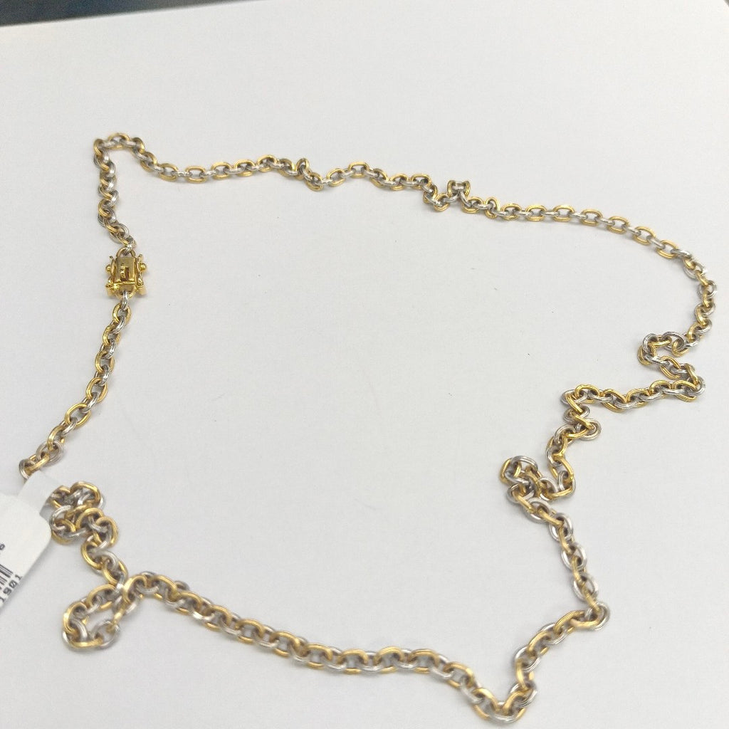 CADENA ORO,ORO BLANCO 18 K 22,80 GRMS (SEMINUEVO)