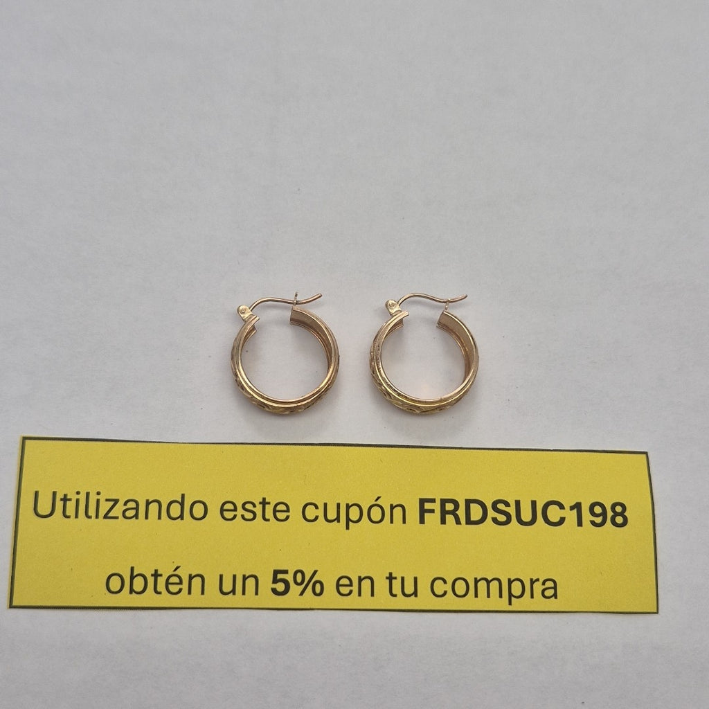 ARRACADAS PAR ORO 10 K 3,10 GRMS (SEMINUEVO)