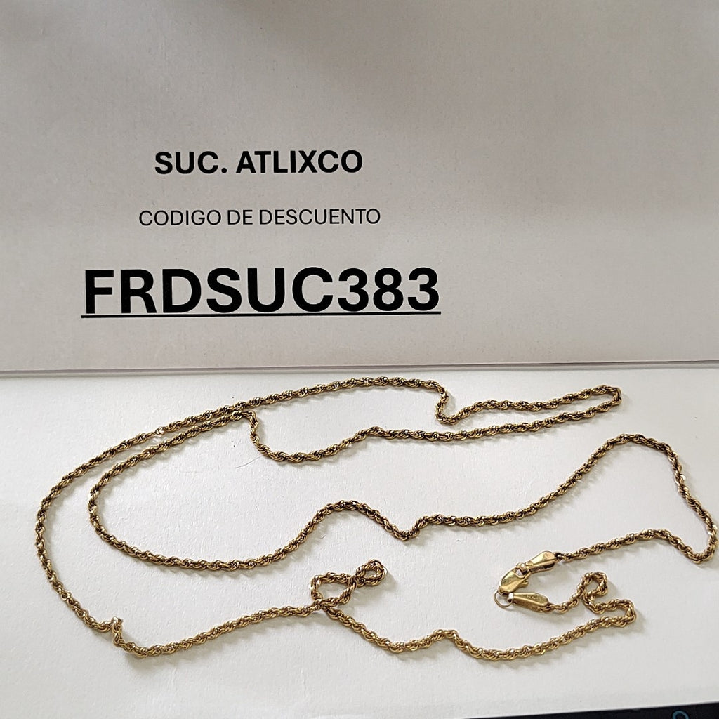 CADENA ORO 14 K 4.9 GRMS (SEMINUEVO)